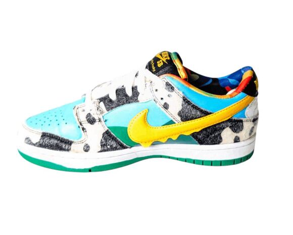 COPY NIKE Ben & Jerry\'s x Dunk Low SB \'Chunky Dunky\' Sneakers Size 7 main image 5